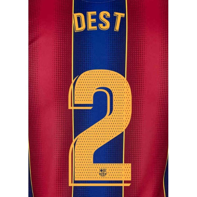 Barcelona 2019/21 Home Dest #2 Jersey Name Set