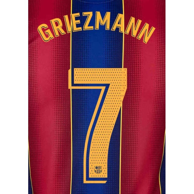 Barcelona 2019/21 Home Griezmann #7 Jersey Name Set