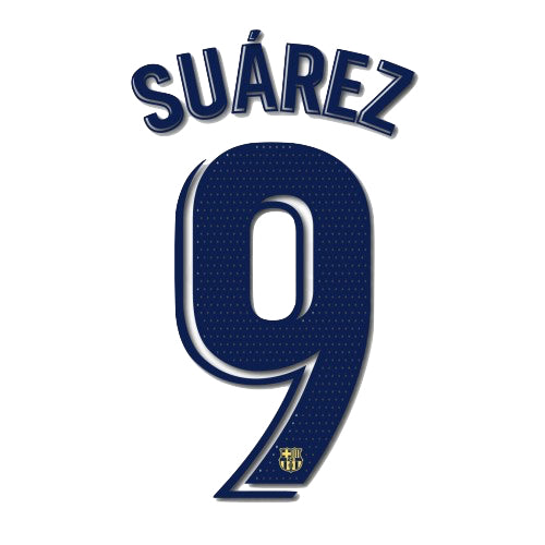 Barcelona 2019/20 Away Suarez #9 Jersey Name Sets