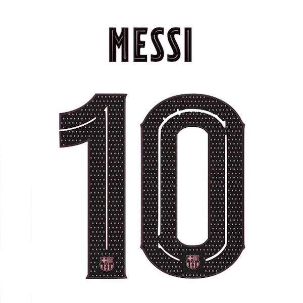Barcelona 2020/21 Third Messi #10 Jersey Name Set