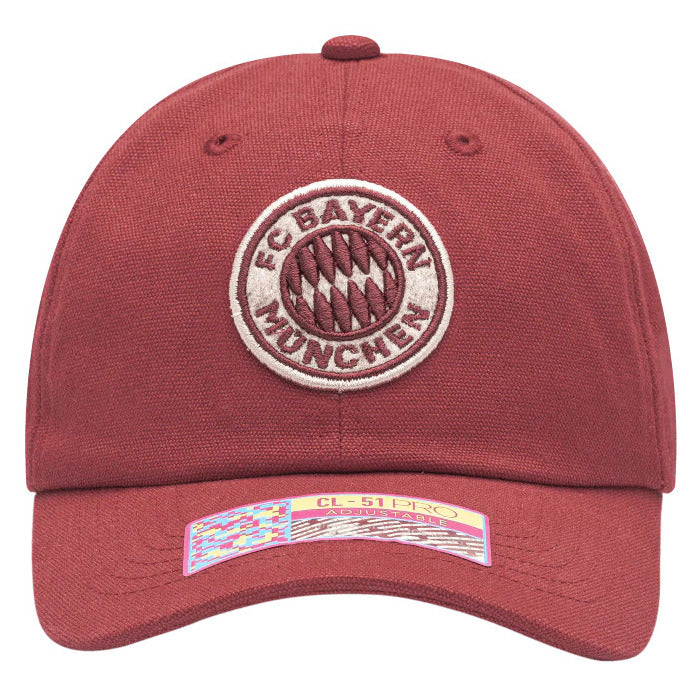 Fi Collection Bayern Munich Swatch Classic Adjustable Hat - Red (Front)