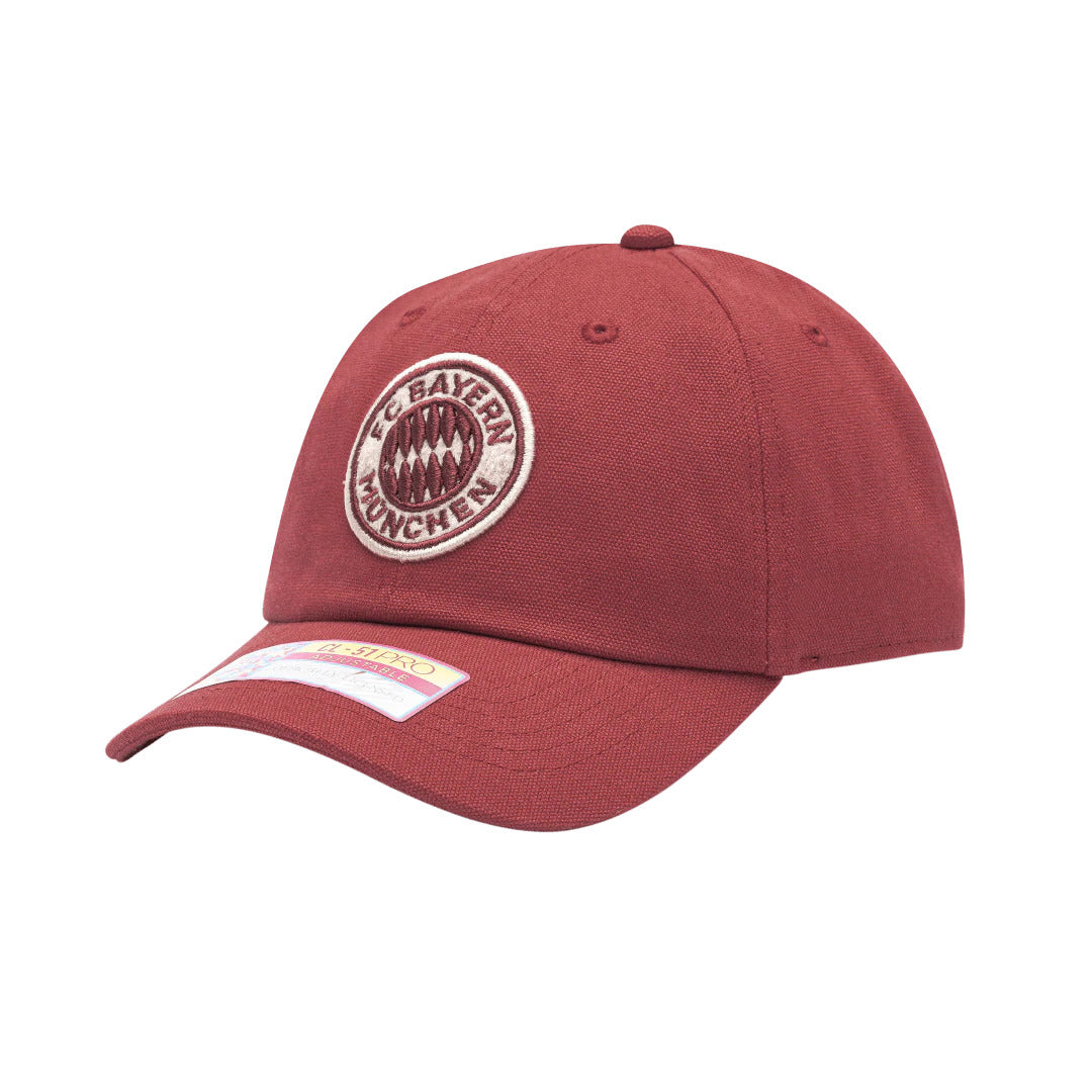 Fi Collection Bayern Munich Swatch Classic Adjustable Hat - Red (Diagonal 1)