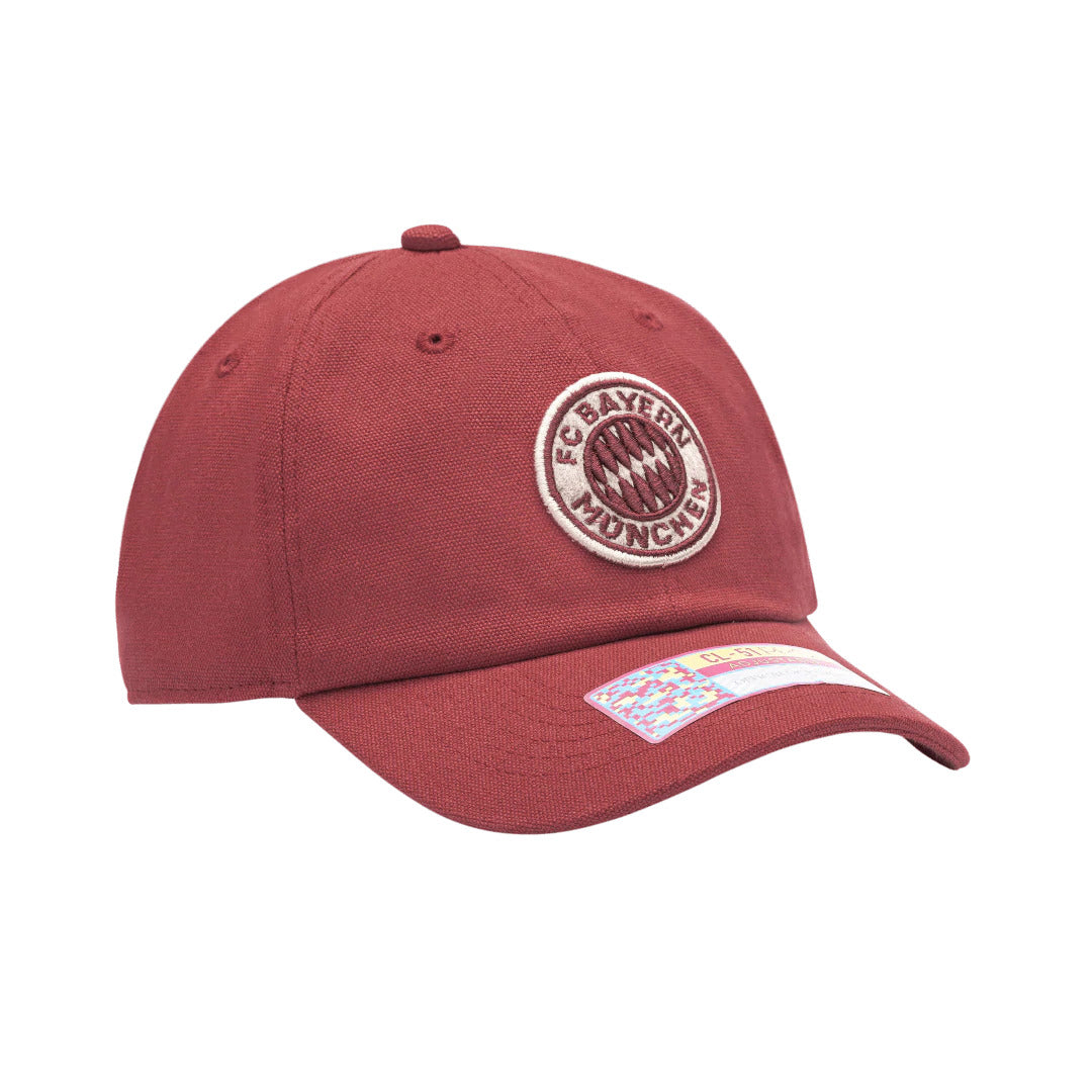 Fi Collection Bayern Munich Swatch Classic Adjustable Hat - Red (Diagonal 2)