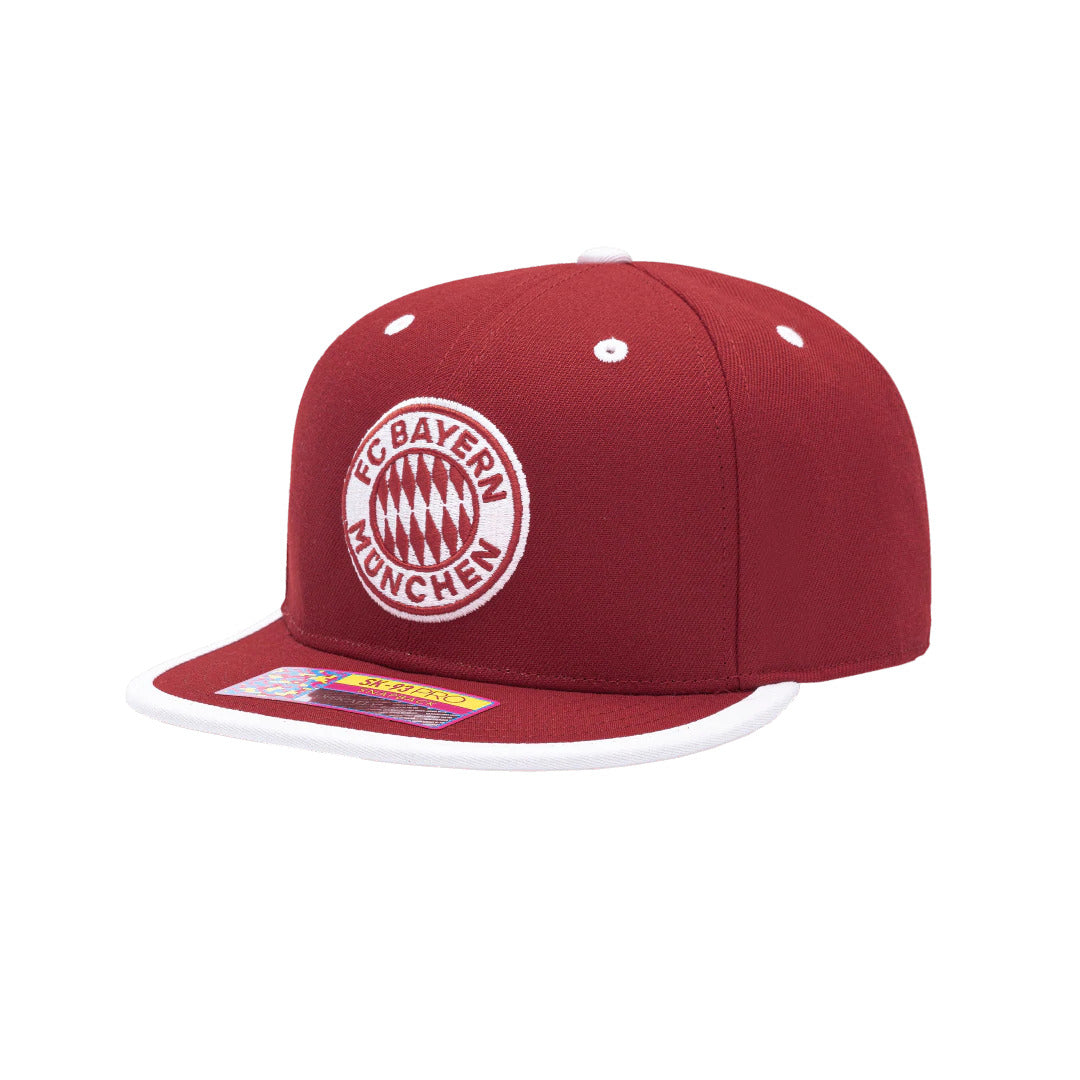 Fi Collection Bayern Munich Tape Snapback - Scarlet (Diagonal 1)