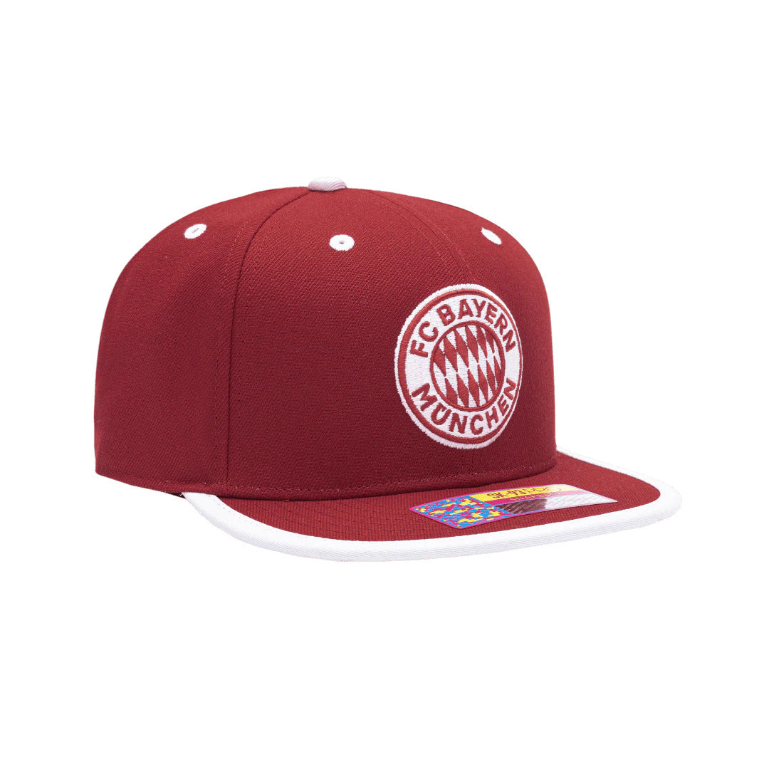 Fi Collection Bayern Munich Tape Snapback - Scarlet (Diagonal 2)