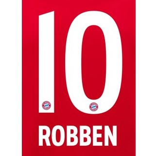 Bayern 2019/20 Home Robben #10 Jersey Name Set