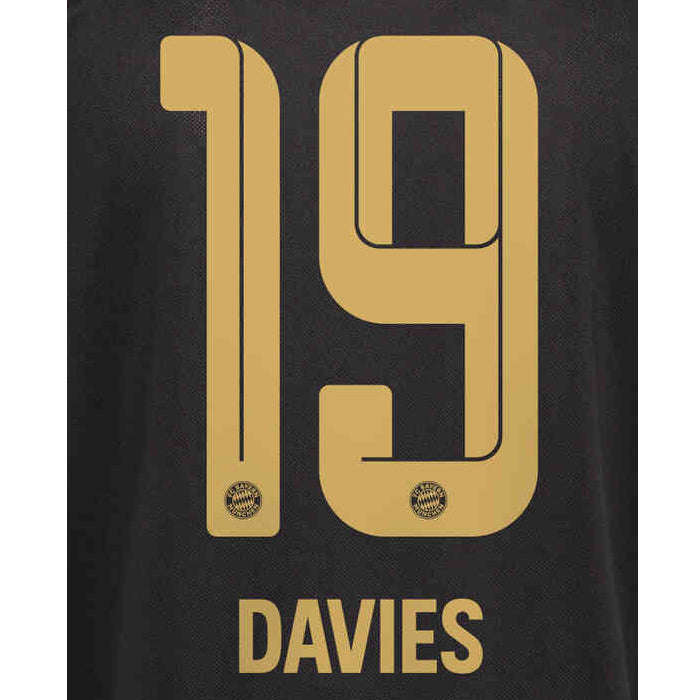 Bayern Munich 2021/22 Away Davies #19 Jersey Name Set (Main)