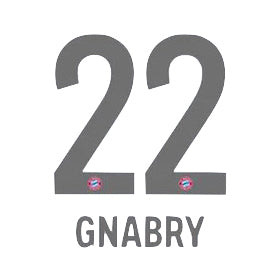 Bayern Munich 2019/20 Away Gnabry #22 Jersey Name Set