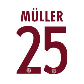 Bayern Munich 2016/17 Third Mueller #25 Jersey name Set