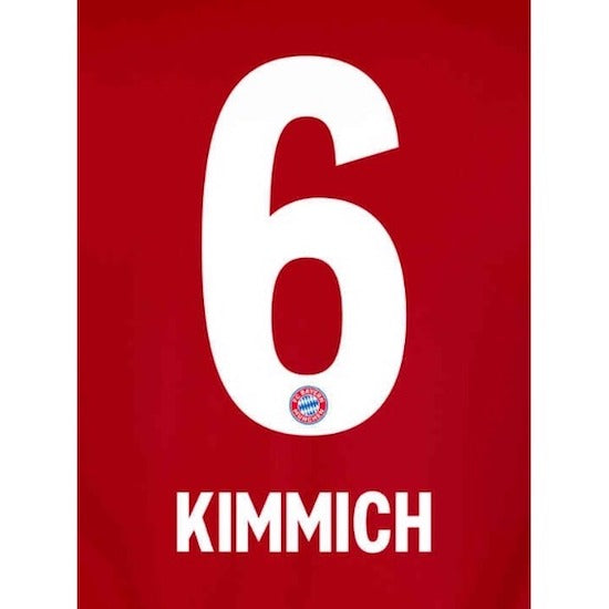 Bayern Munich 2019/21 Home Kimmich #6 Jersey Name Set (Main)