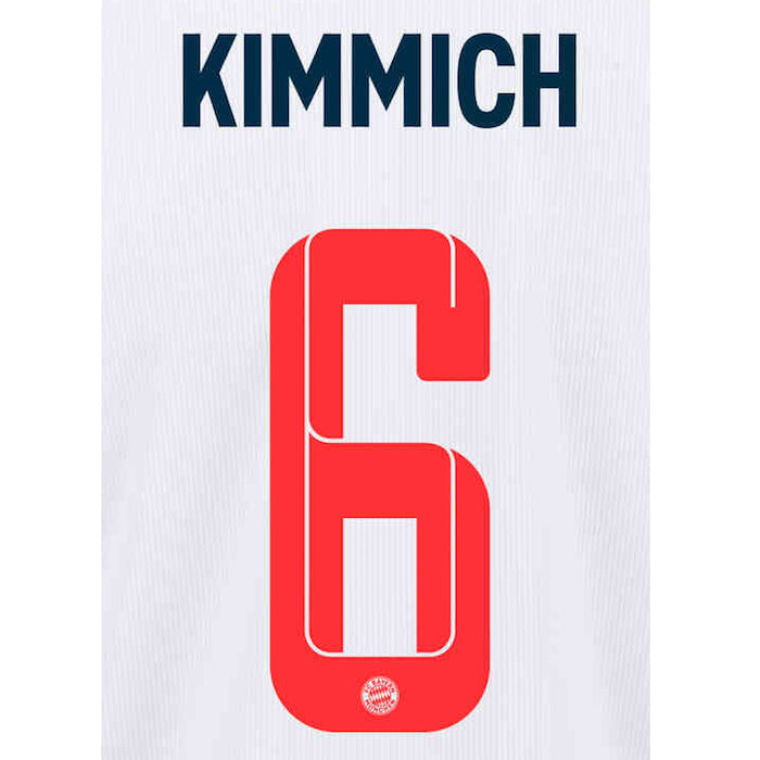 Bayern Munich 2021/22 Third Kimmich #6 Jersey Name Set