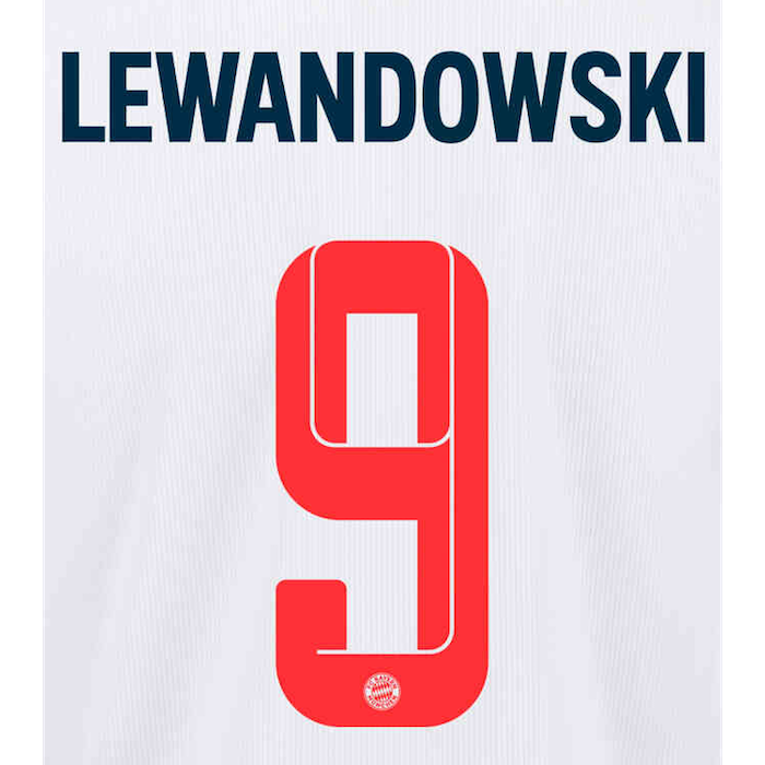 Bayern Munich 2021/22 Third Lewandowski #9 Jersey Name Set (Main)
