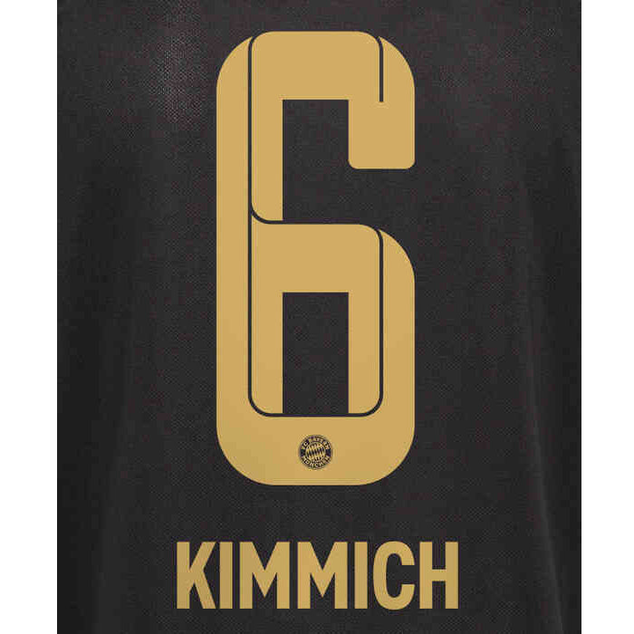 Bayern Munich 2021/22 Away Kimmich #6 Jersey Name Set