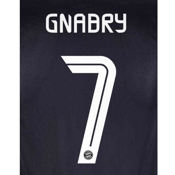 Bayern Munich 2020/21 Third Gnabry #7 Jersey Name Set