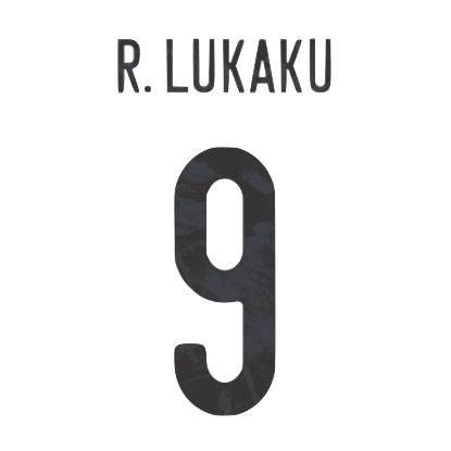 Belgium 2020/21 Away R. Lukaku #9 Jersey Name Set