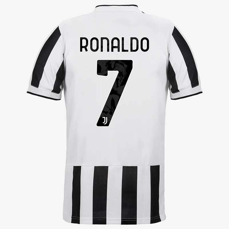 Adidas 2021-22 Juventus Home Authentic Jersey - White-Black