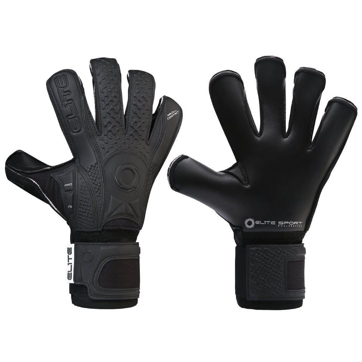 Elite Sport 2022 Black Solo Goalkeeper Glove - Black (Pair)