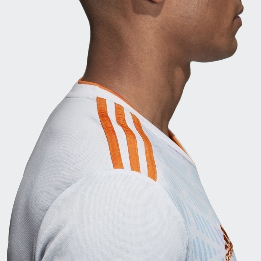 adidas Spain Youth 2018-2019 Away Jersey - Blue/Orange