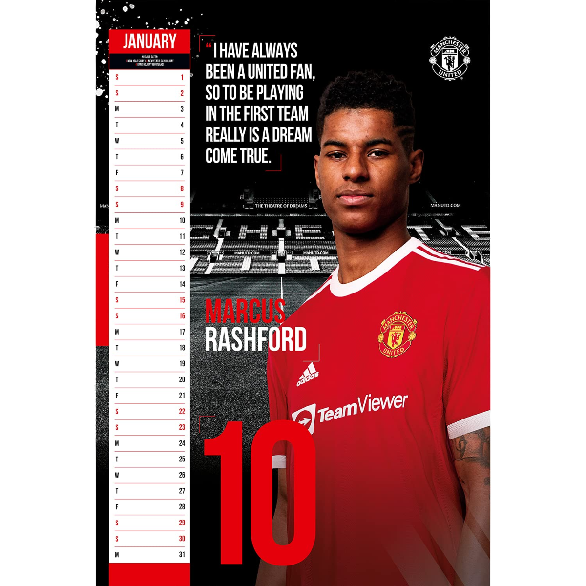 Manchester United 2022 Official Calendar (Individual 5)