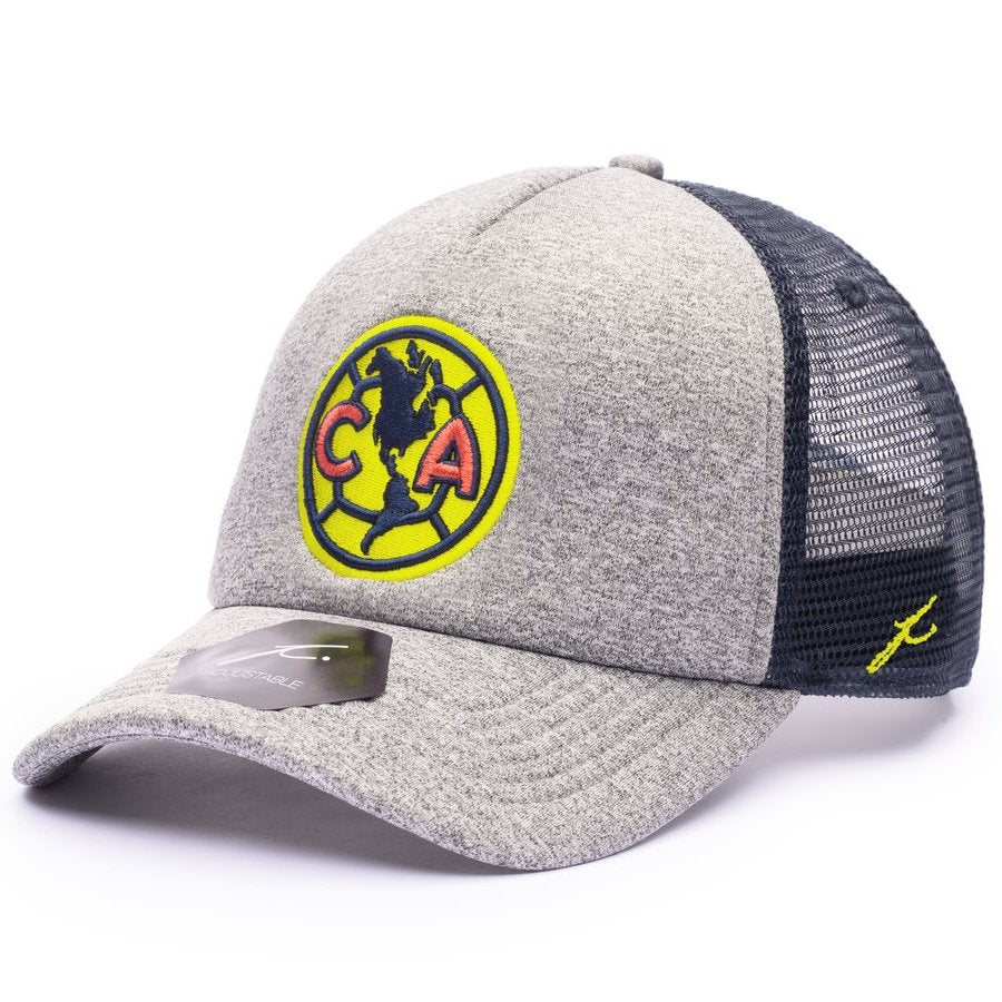 Club America Fi Collection Grayline Trucker Hat (Grey - Navy)