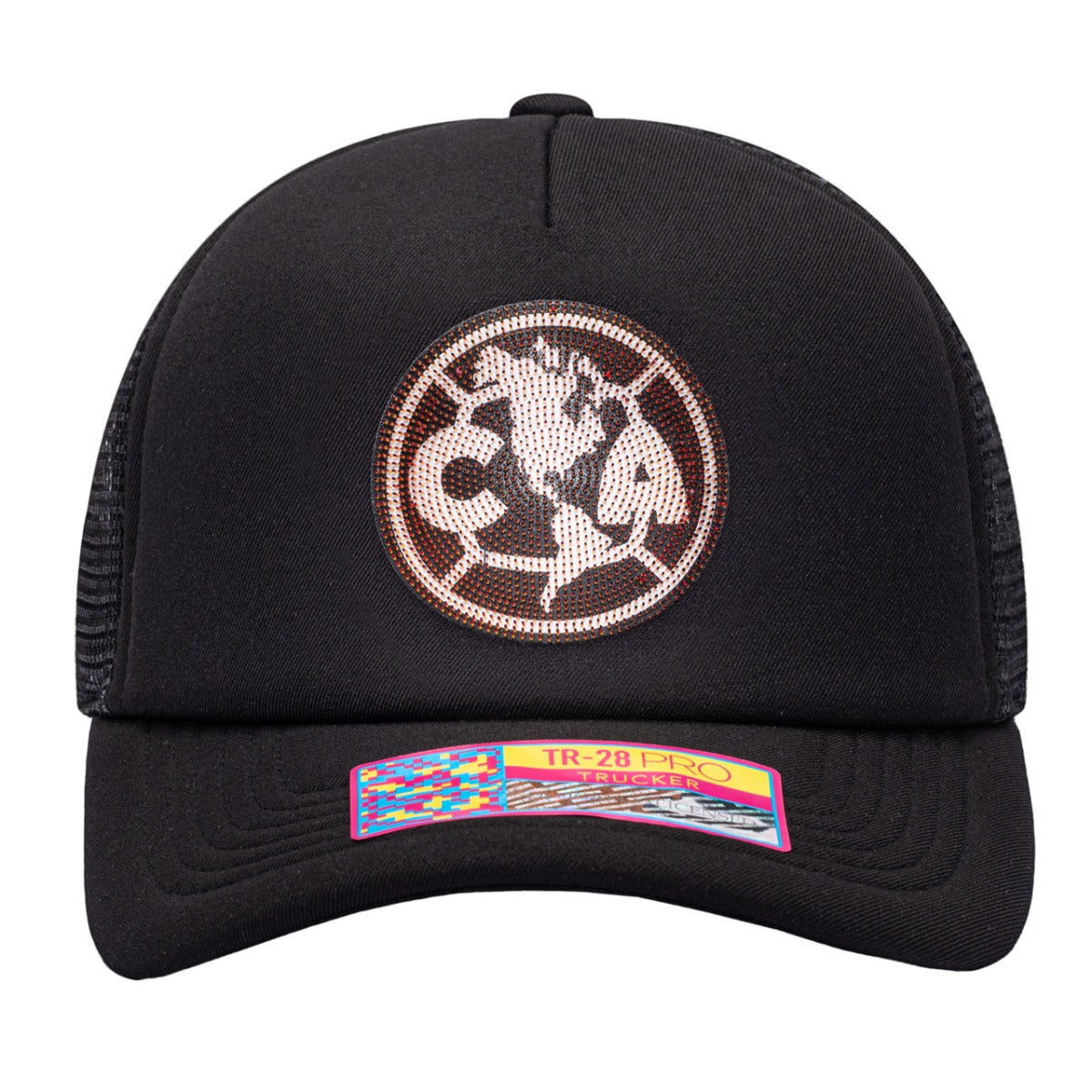 Fi Collection Club America Shield Trucker Hat - Black (Front)