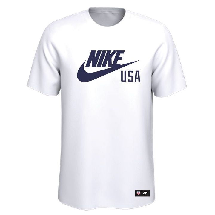 Nike 2020-21 USA Ground Tee - White-Navy