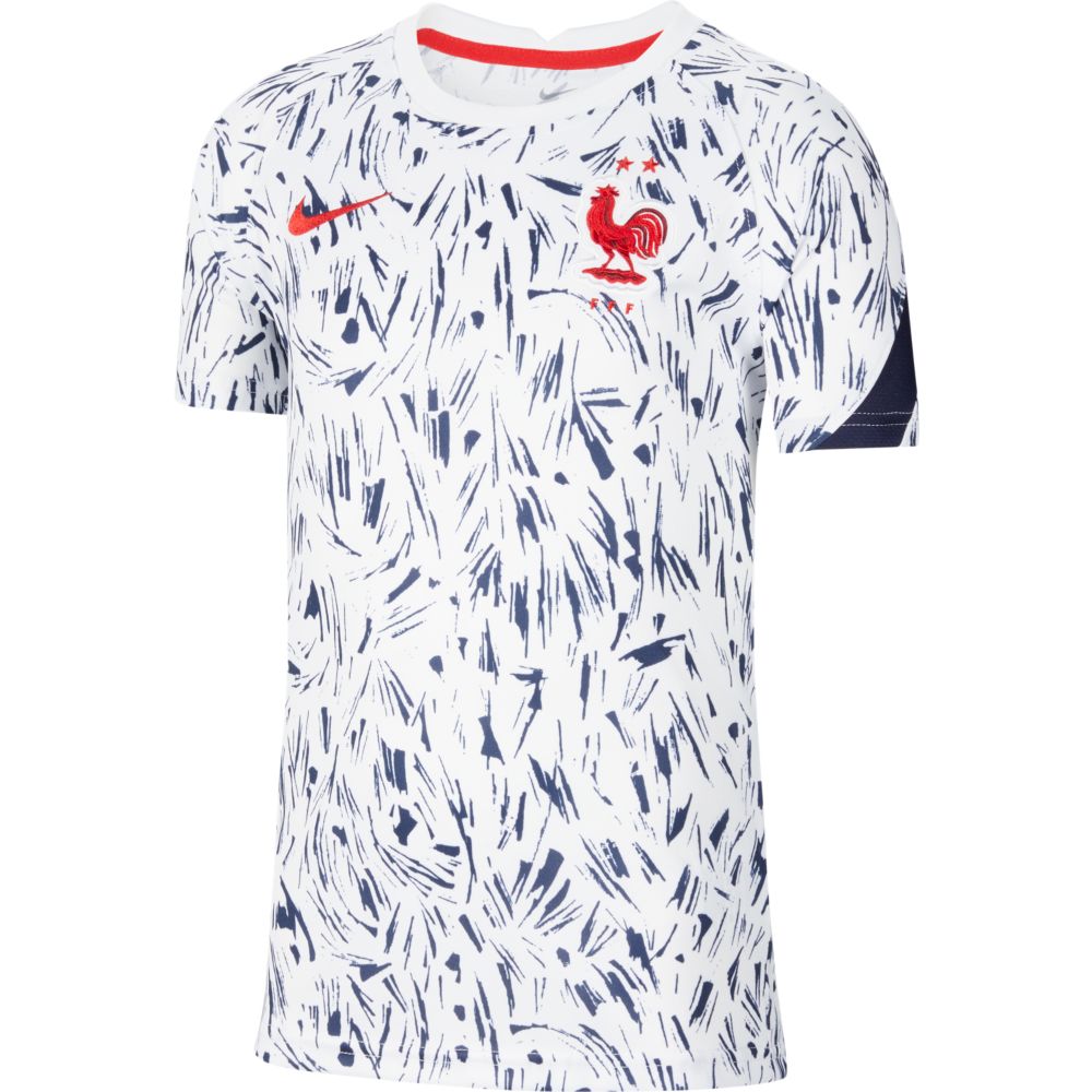 Nike 2020-21 France Dri-Fit YOUTH Training Top - White
