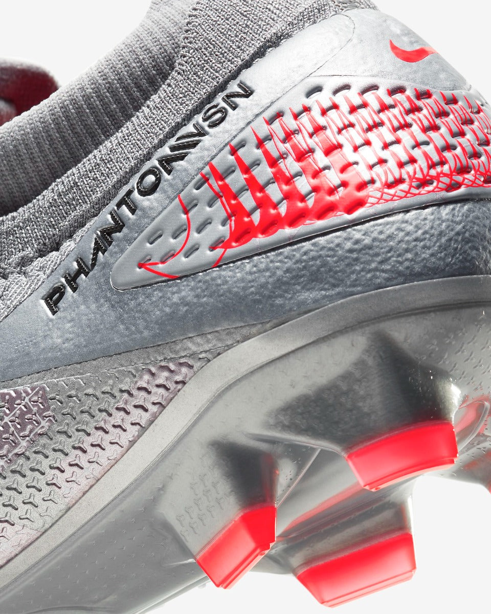 Nike Phantom Vision 2 Elite DF FG - Grey-Red