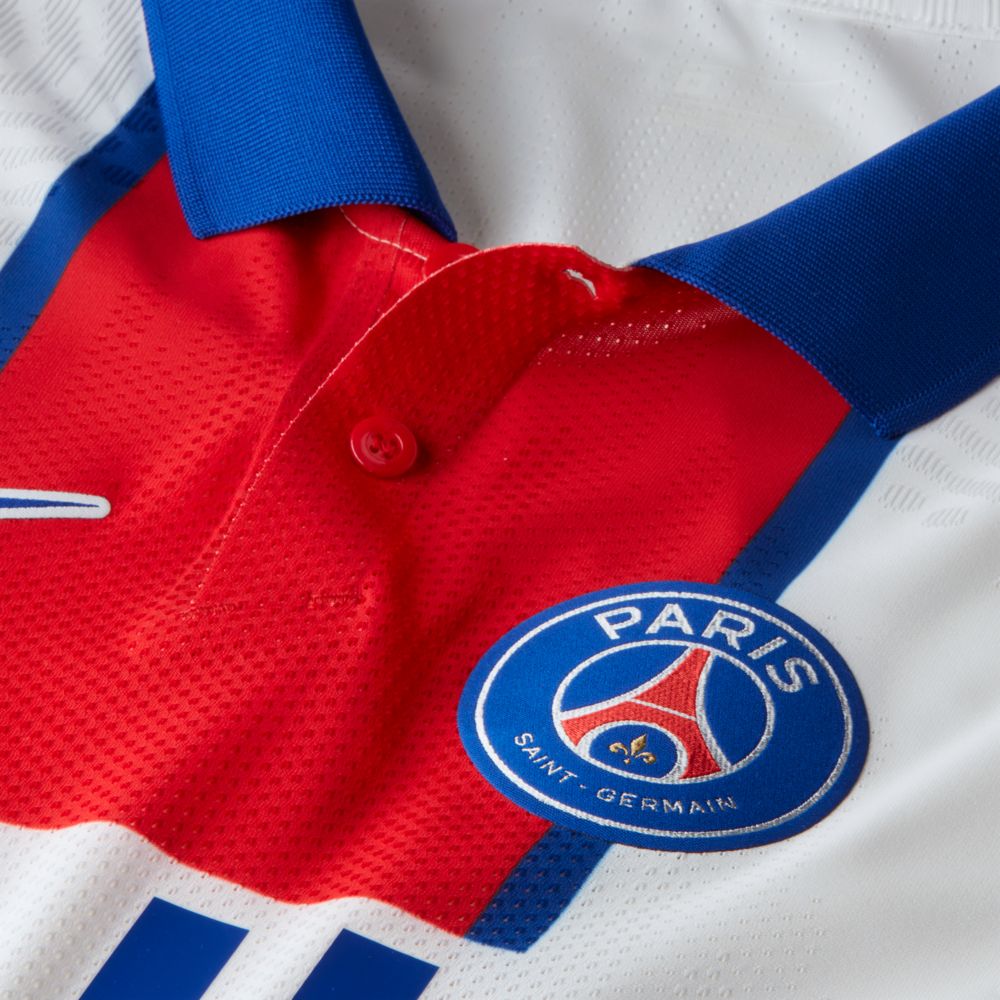 Nike 2020-21 PSG Vapor Match Authentic Away Jersey - White-Royal-Red