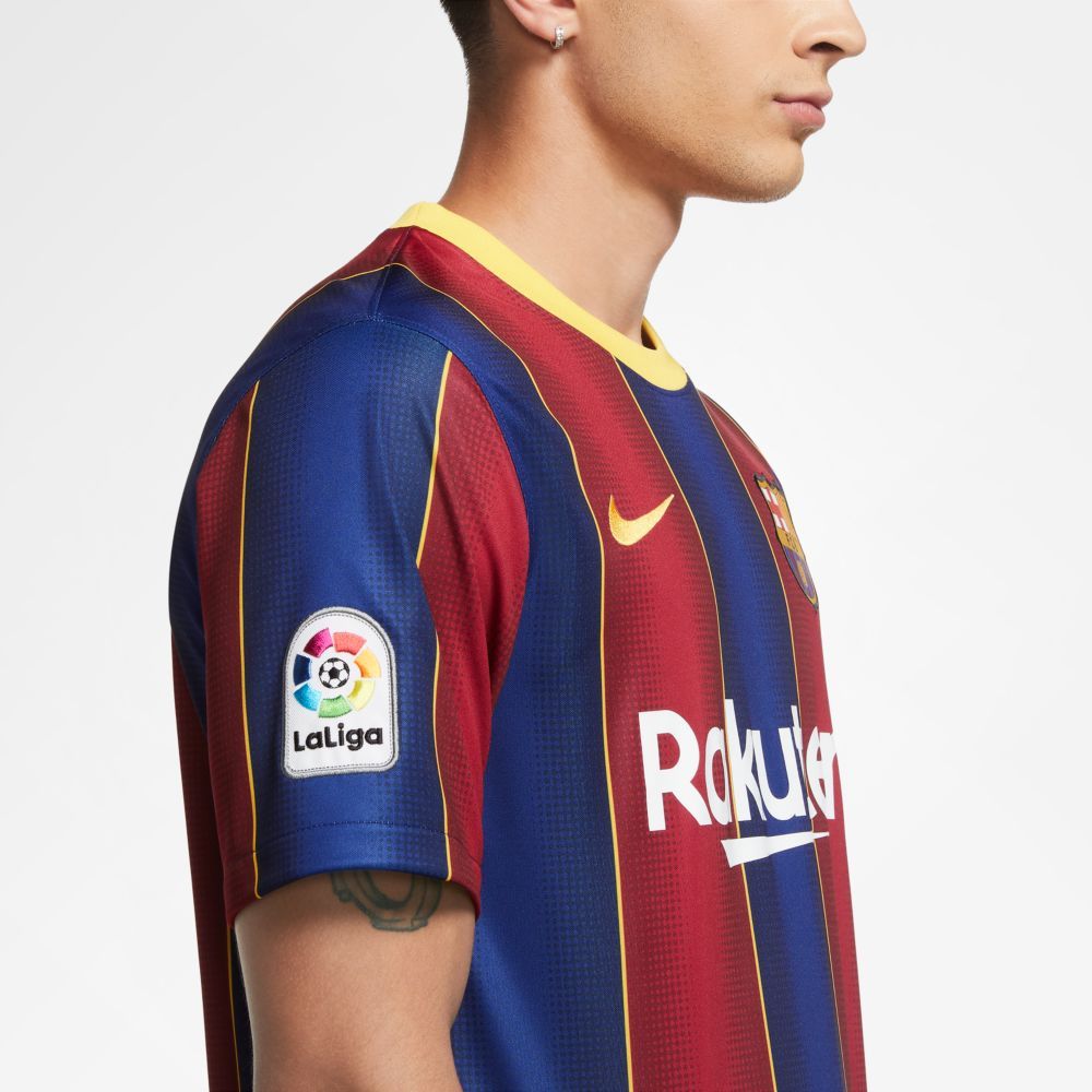 Nike 2020-21 Barcelona Home Jersey - Blue-Red (Detail 3)