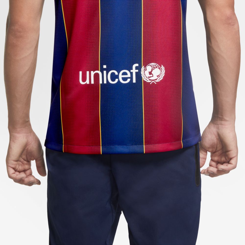 Nike 2020-21 Barcelona Home Jersey - Blue-Red (Detail 4)