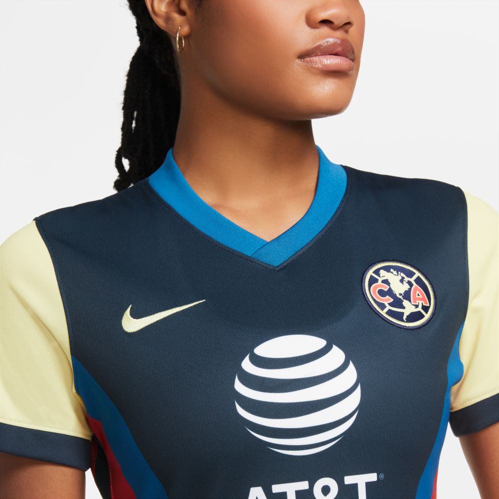 Nike 2020-21 Club America Women Home Jersey - Yellow-Navy