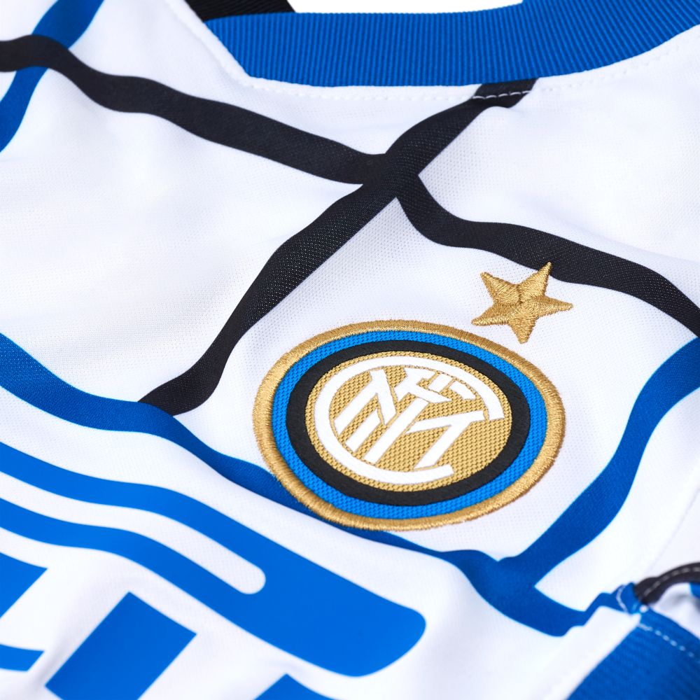 Nike 2020-21 Inter Milan YOUTH Away Jersey - White-Blue-Black