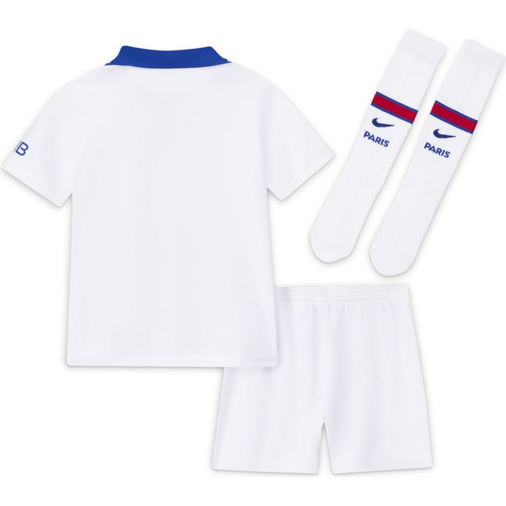 Nike 2020-21 PSG  Away Little Kids Kit - White-Red-Blue