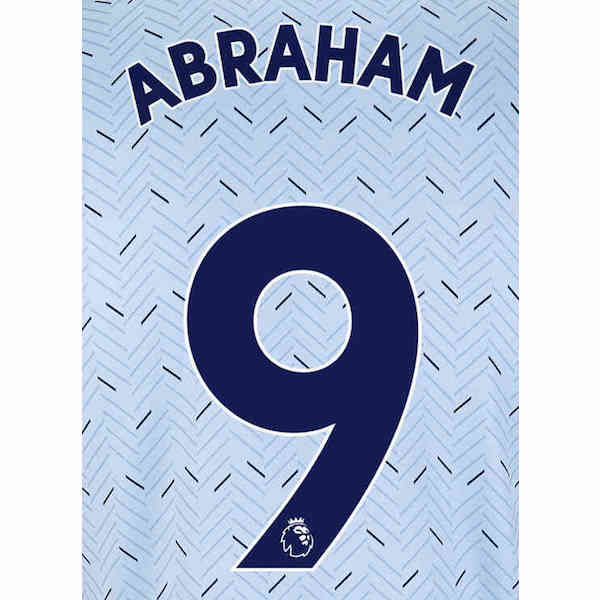 Chlesea 2019/21 Away Abraham #9 Jersey Name Set