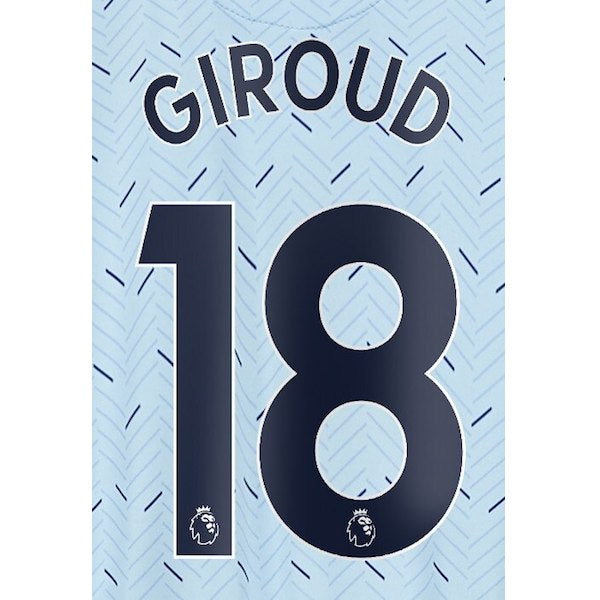 Chelsea 2019/21 Away Giroud #18 Jersey Name Set