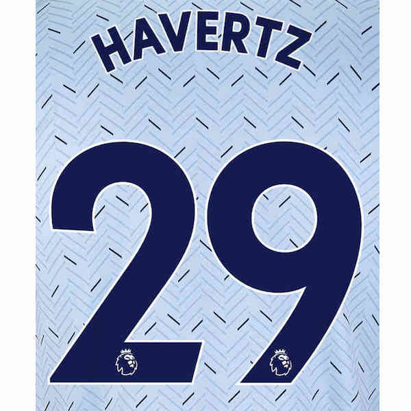 Chelsea 2019/21 Away Havertz #29 Jersey Name Set