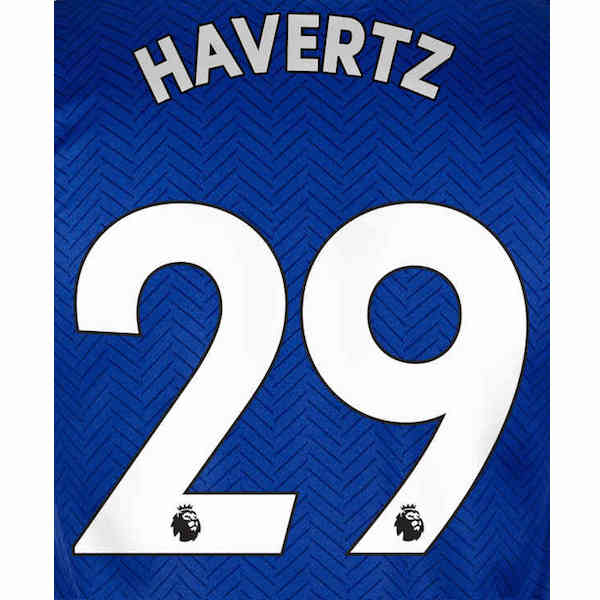 Chelsea 2019/22 Home Havertz #26 Jersey Name Set