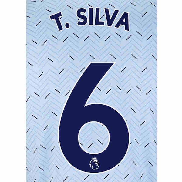 Chelsea 2019/21 Away T.Silva #6 Jersey Name Set