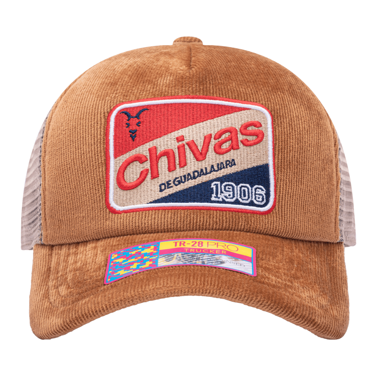 FI Collection Chivas Camionero Trucker Hat - Brown (Front)