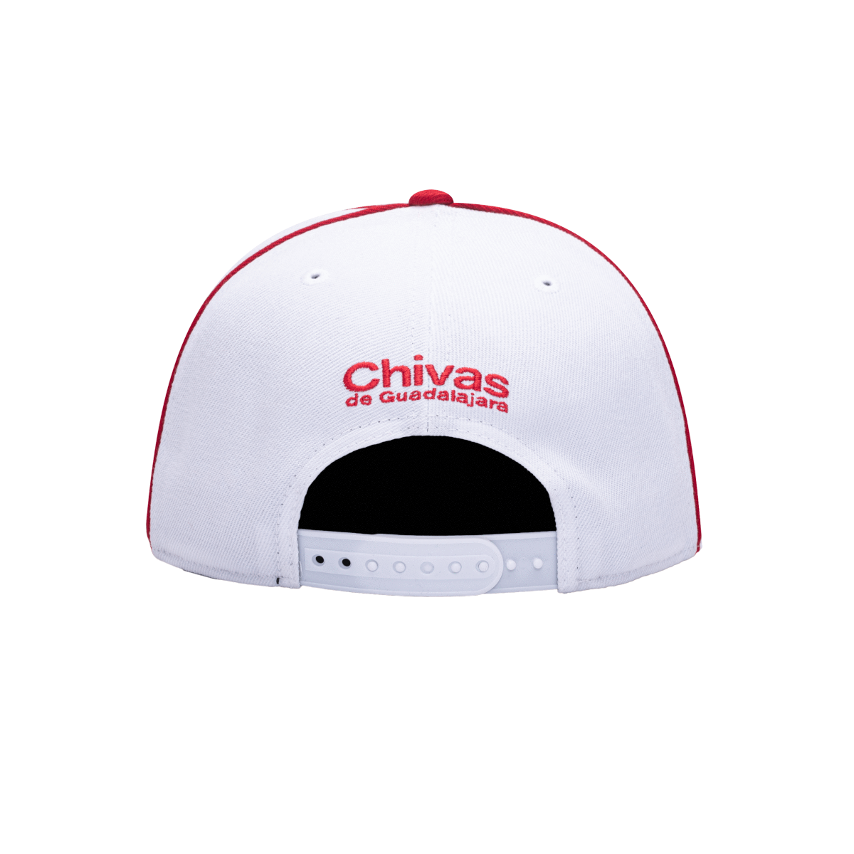 FI Collection Chivas Cali Day Snapback Hat - White-Red (Back)