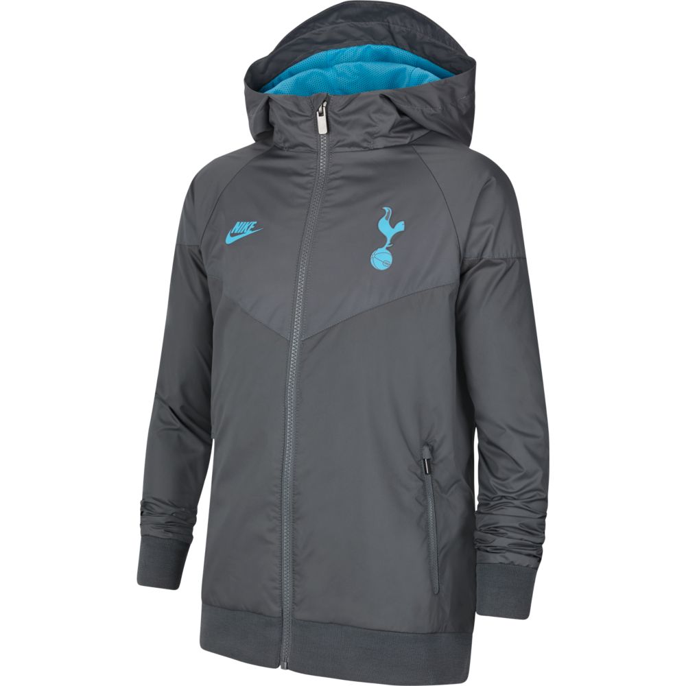 Nike 2019-20 Tottenham YOUTH Windrunner CL Jacket - Grey-Blue