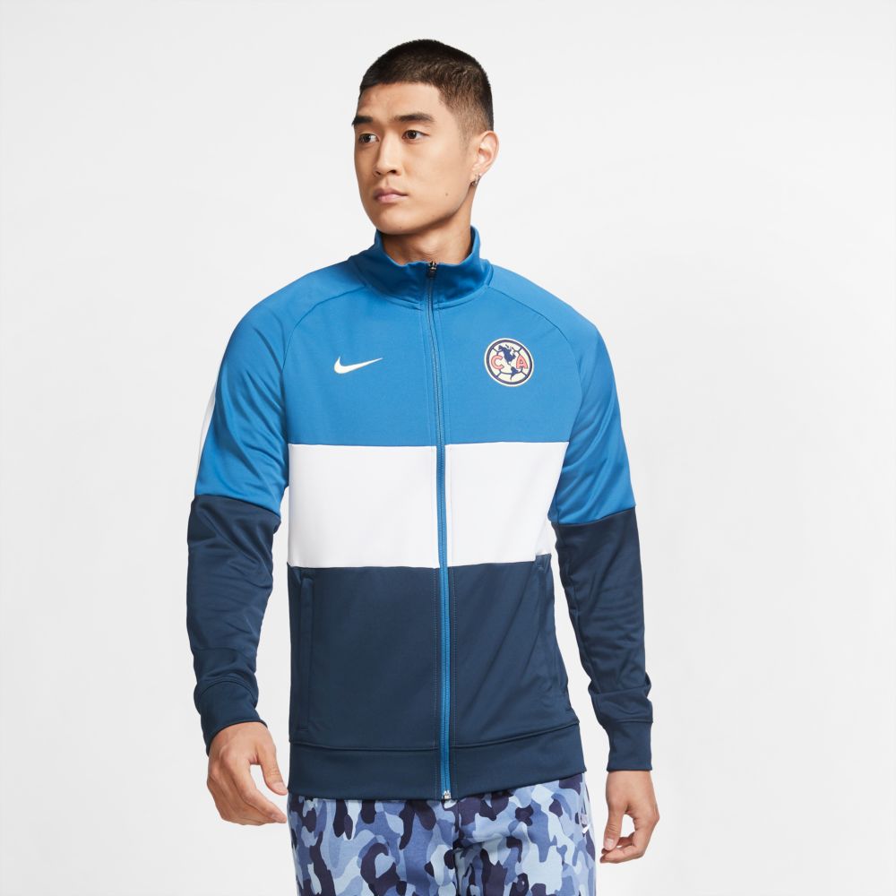 Nike 2020-21 Club America I96 Anthem Jacket - Blue-White-Navy