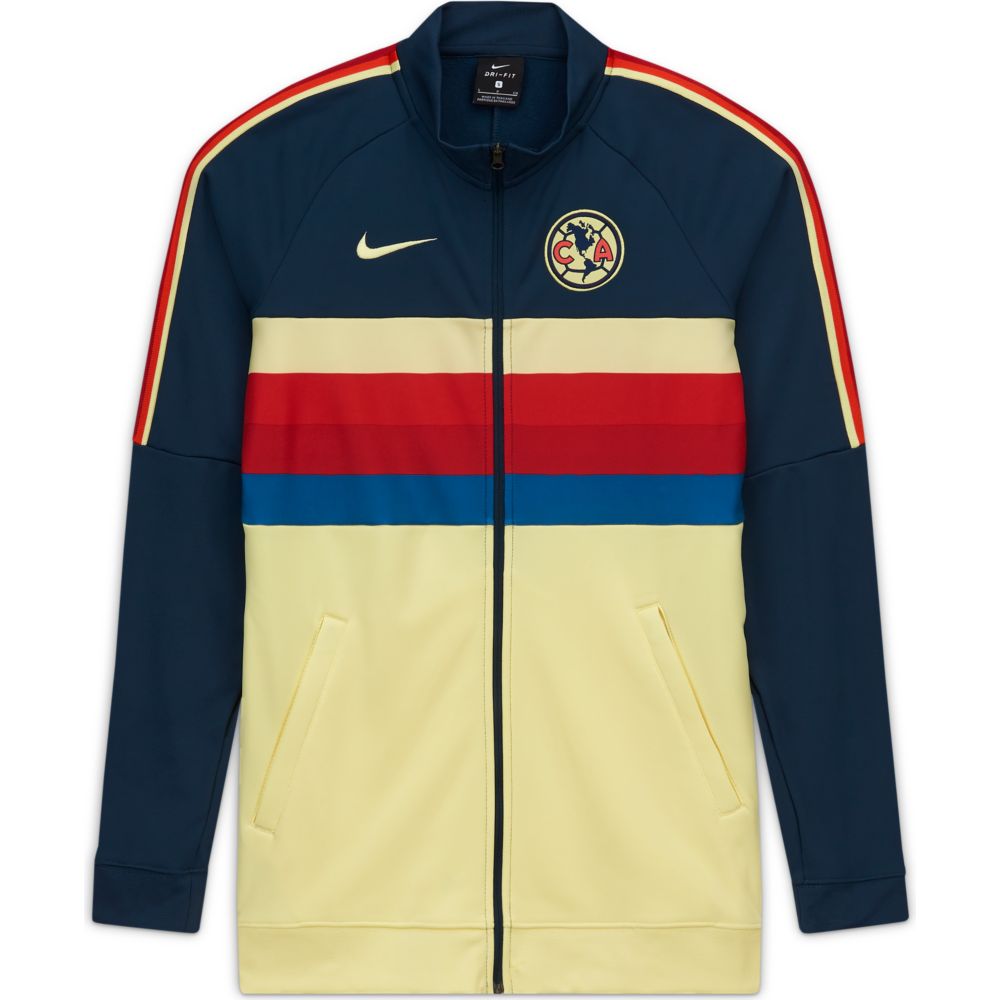 Nike 2020-21 Club America Women I96 Anthem Jacket - Yellow-Navy-Red