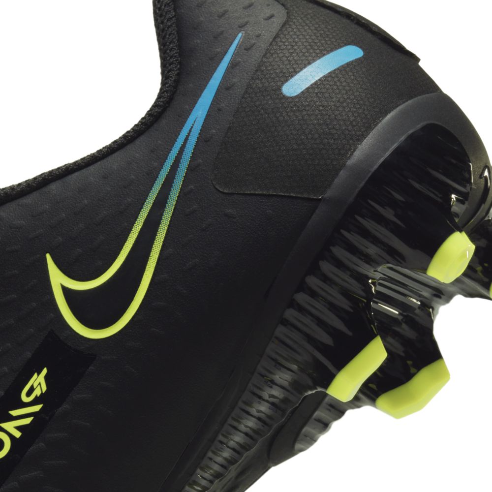 Nike JR Phantom GT Academy FG-MG - Black-Volt-Blue (Detail 3)