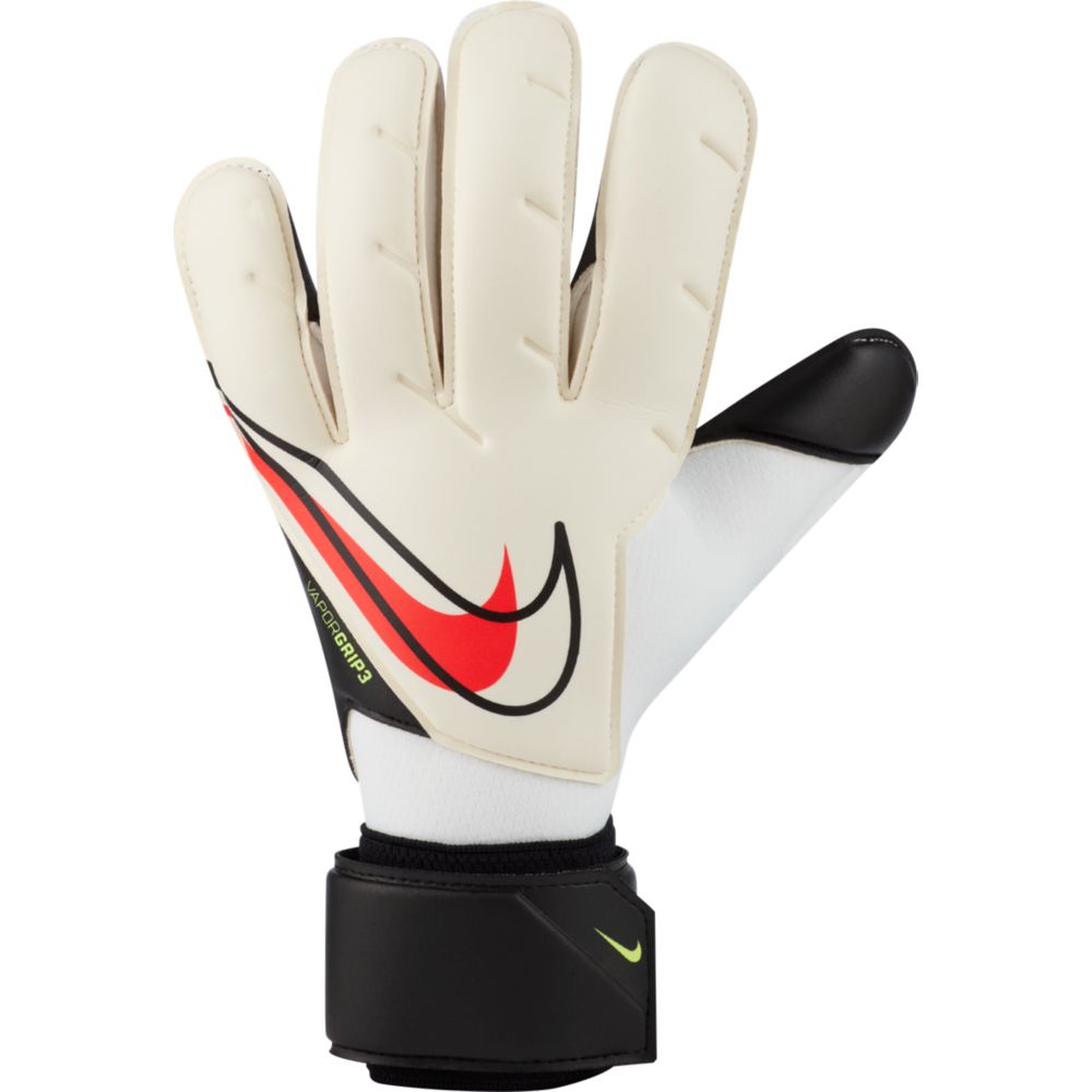 Nike Vapor Grip 3 Goalkeeper Gloves - White-Black-Crimson (Single - Outer)