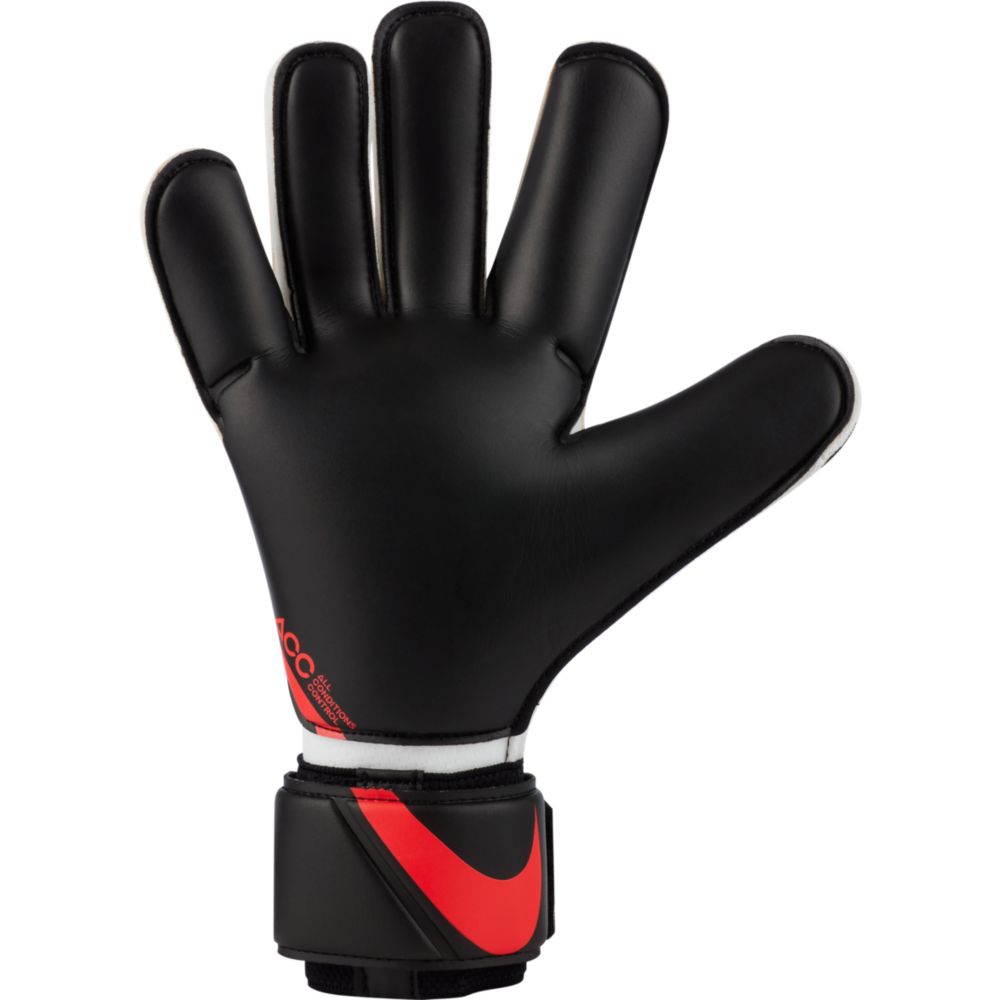 Nike Vapor Grip 3 Goalkeeper Gloves - White-Black-Crimson (Single - Inner)