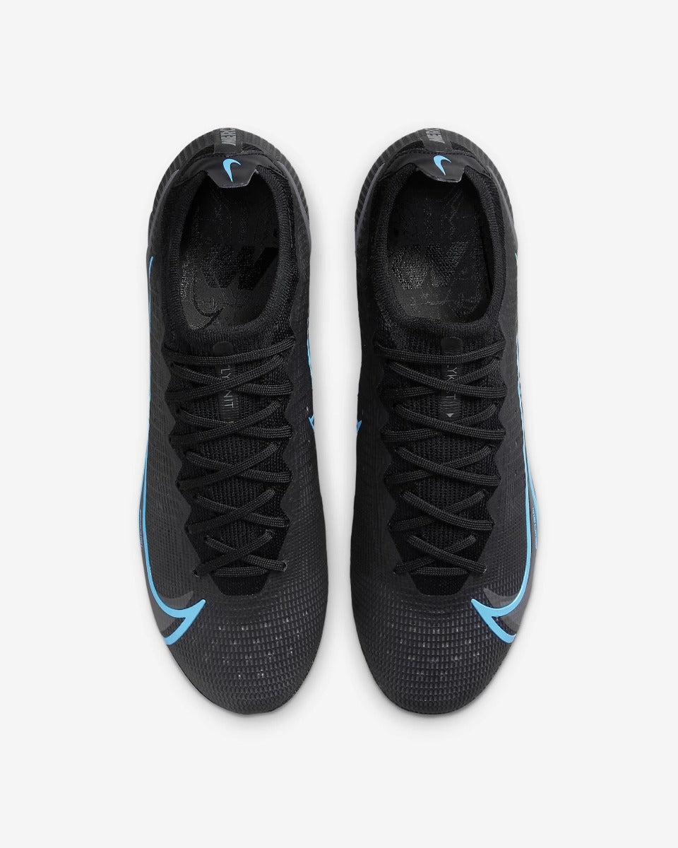 Nike Vapor 14 Elite FG - Black-Blue (Pair - Top)