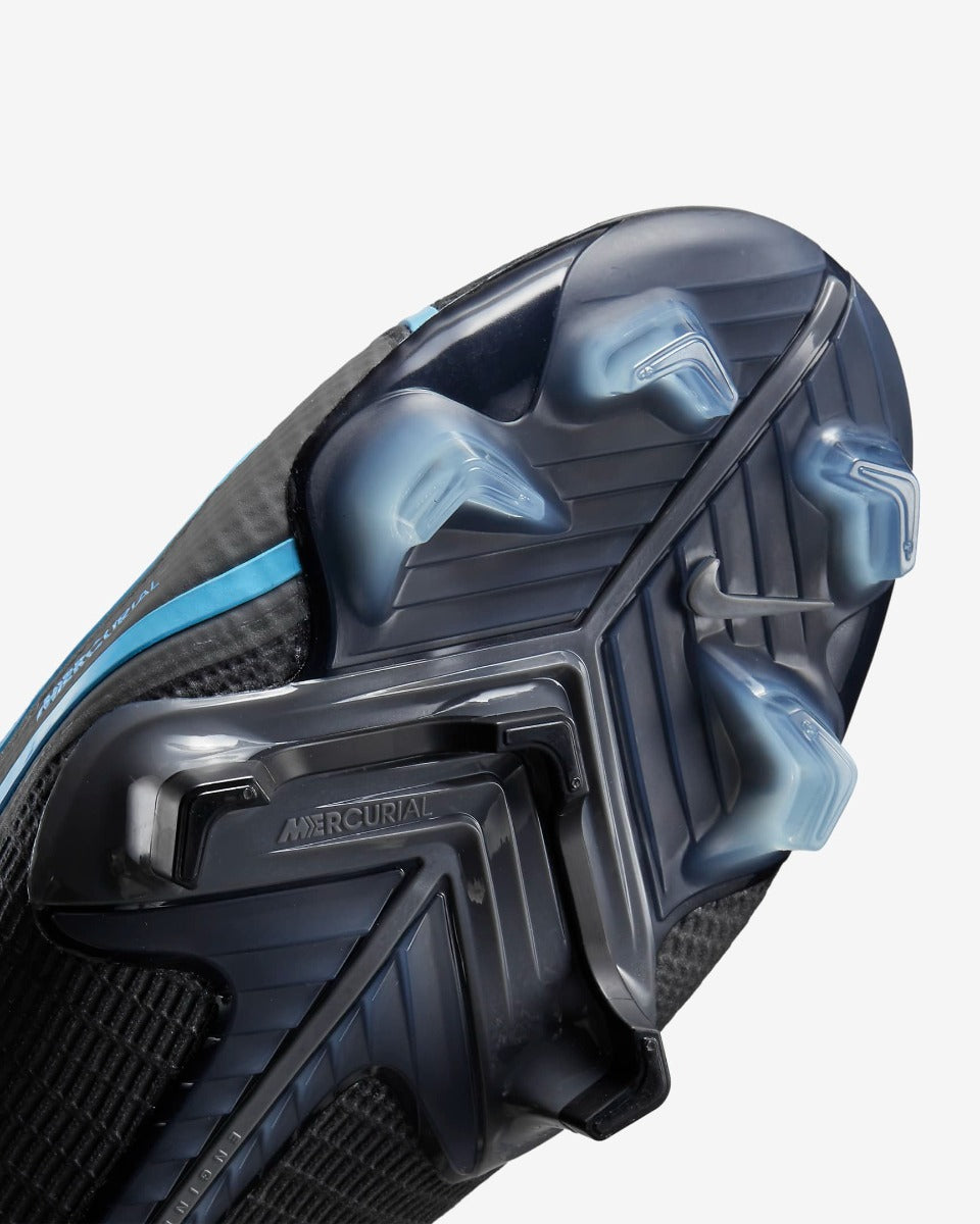 Nike Vapor 14 Elite FG - Black-Blue (Detail 1)