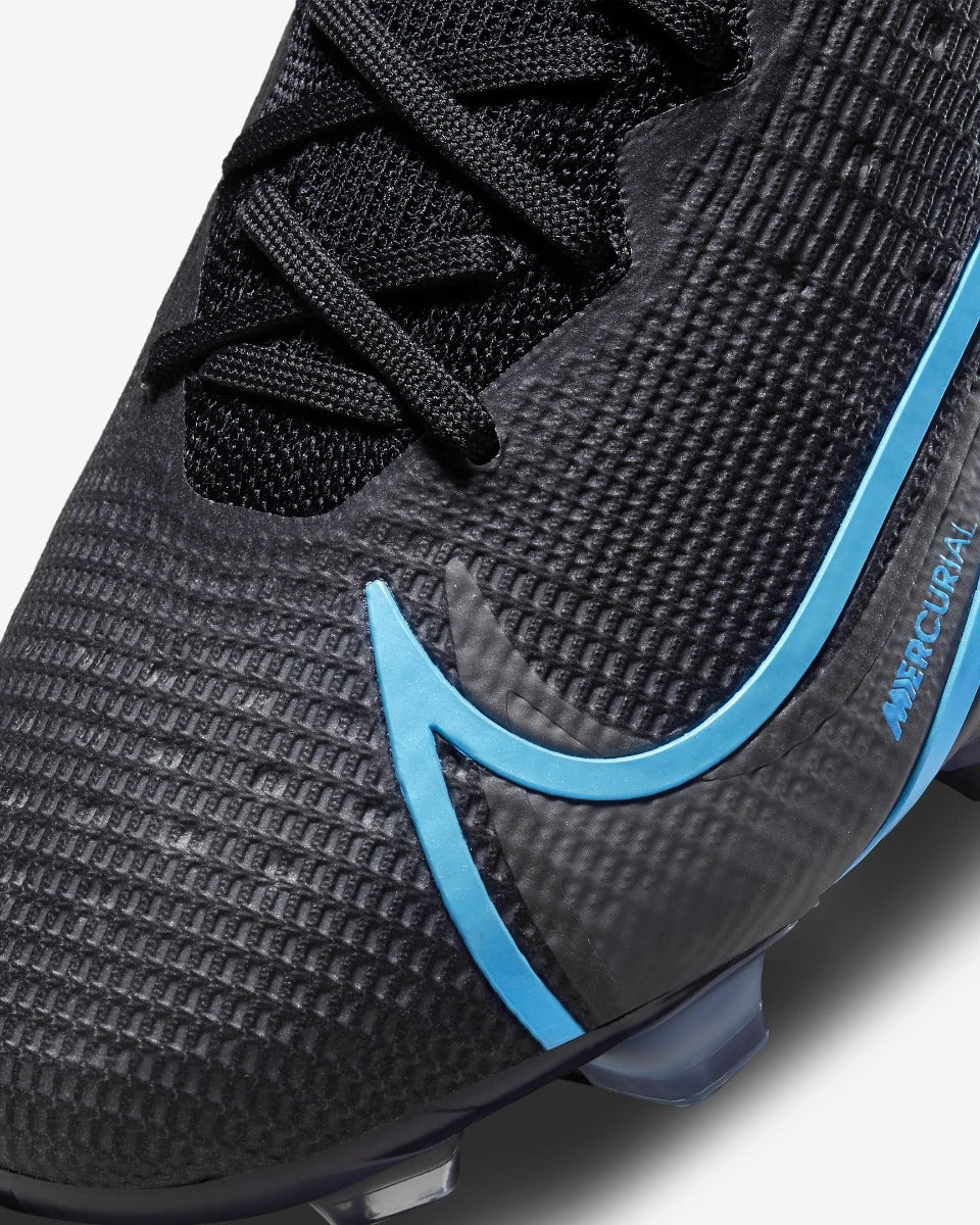 Nike Vapor 14 Elite FG - Black-Blue (Detail 2)